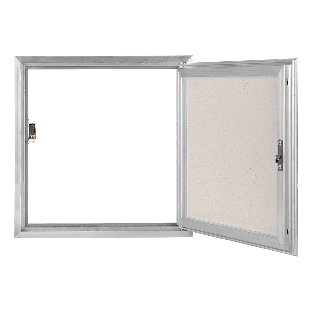 Изображение товара Люк ревизионный скрытый нажимной ЛСИС алюминий 80x50 см для покраски и облицовки