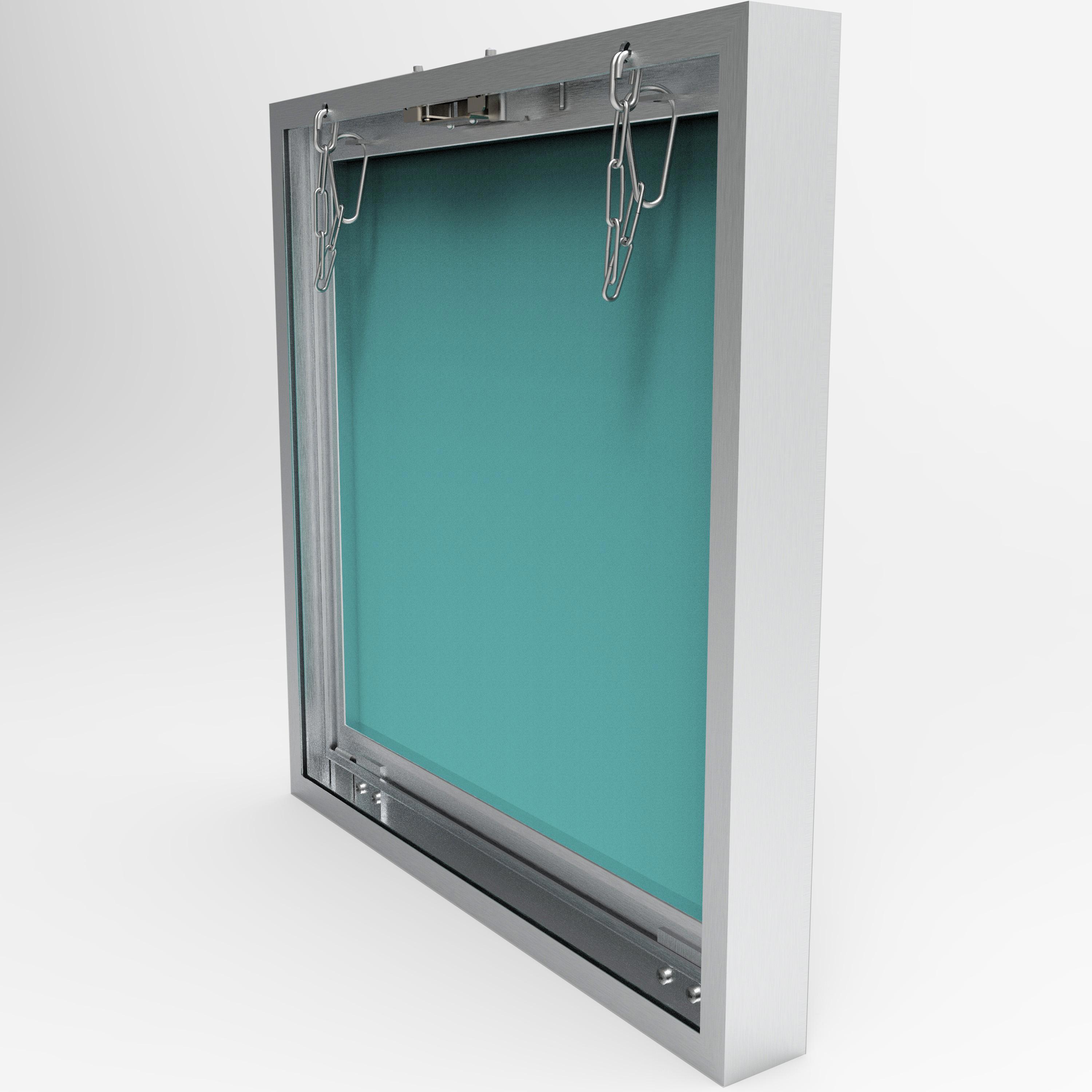 Изображение товара Люк ревизионный скрытого типа из алюминия 40x30 см, нажимной, влагостойкий, бюджетный Revizor T34