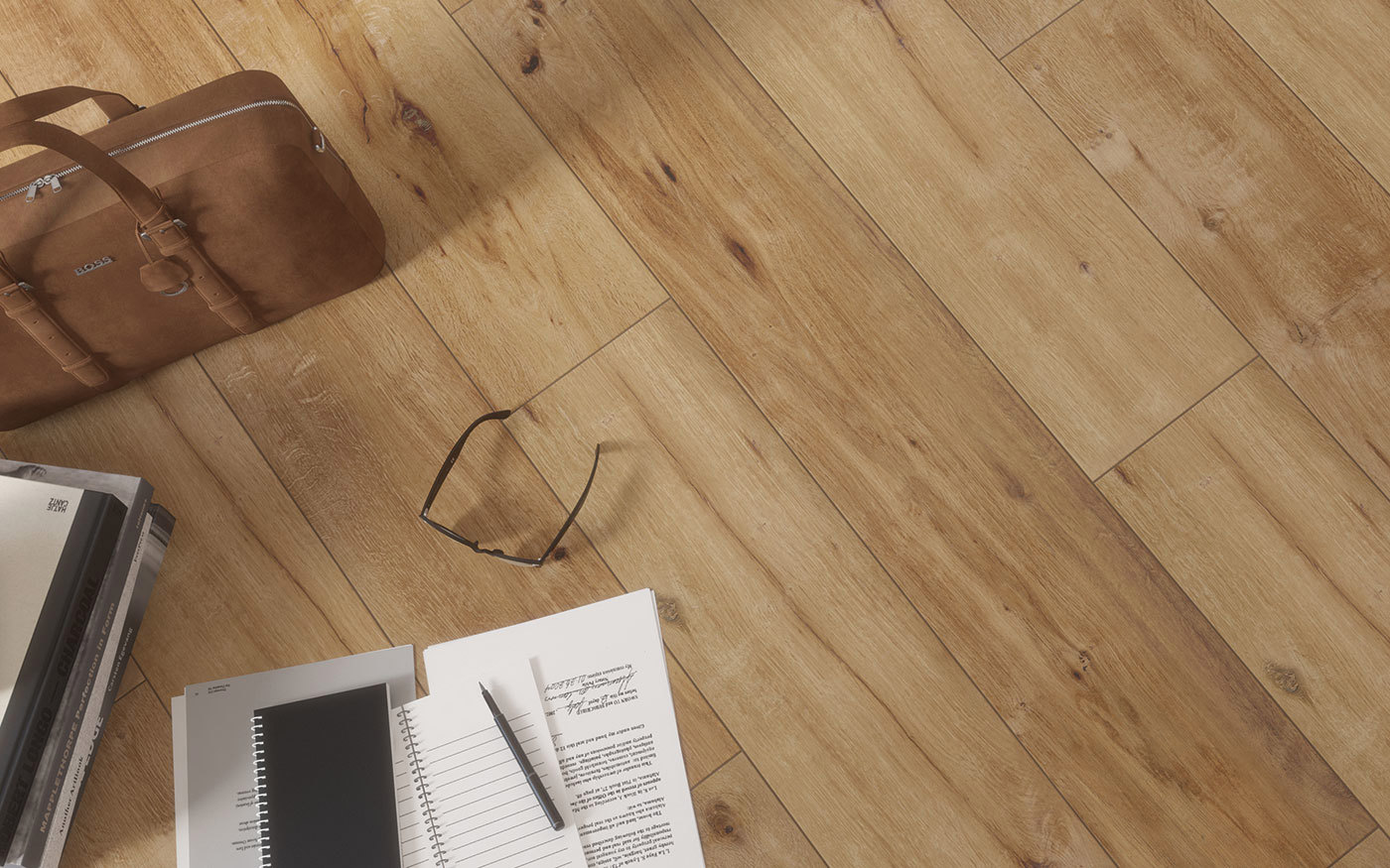 Изображение товара Напольная плитка Stargres Cava honey rect 9775 120x20см