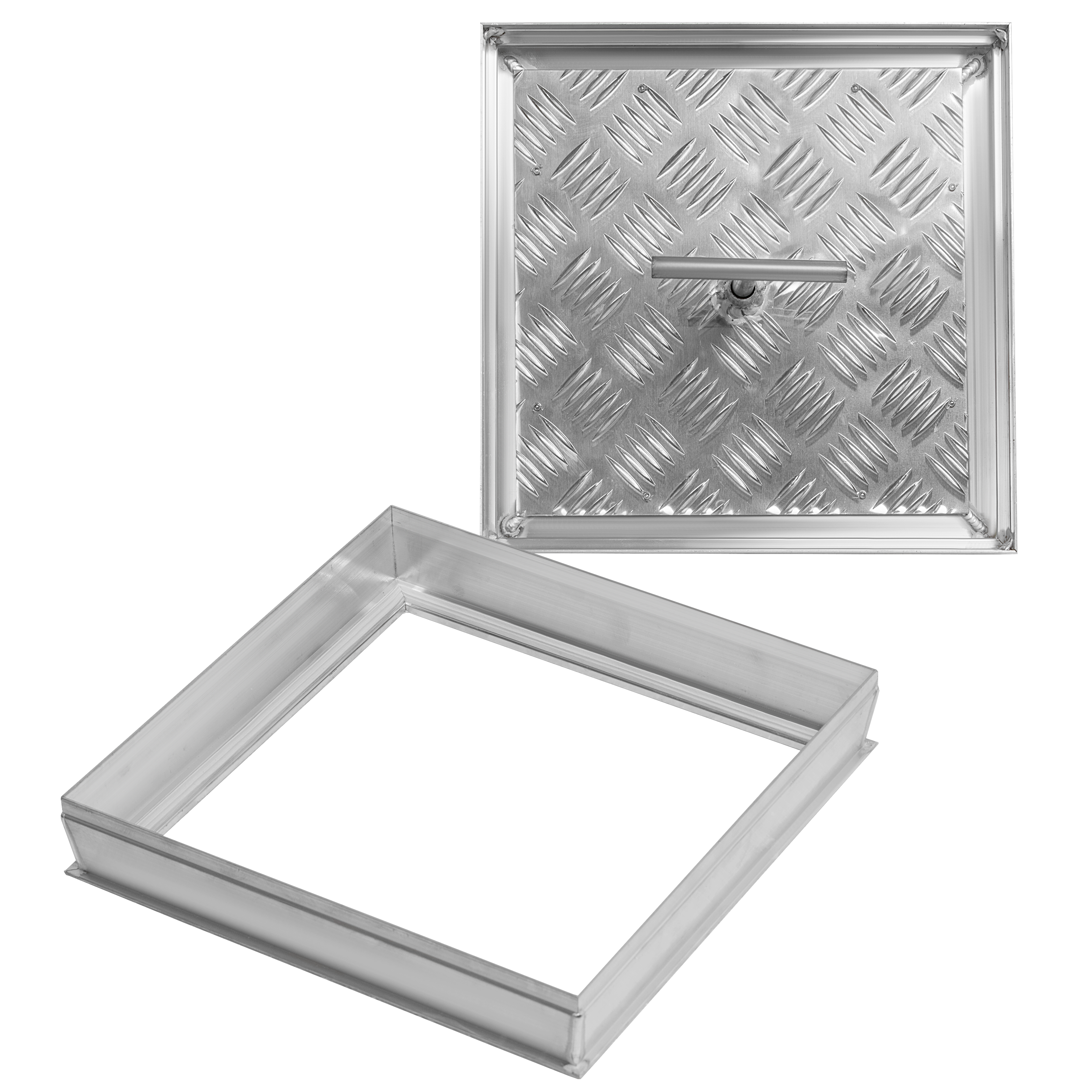 Изображение товара Напольный ревизионный люк ЛсИС ЛН алюминий 20x20 см