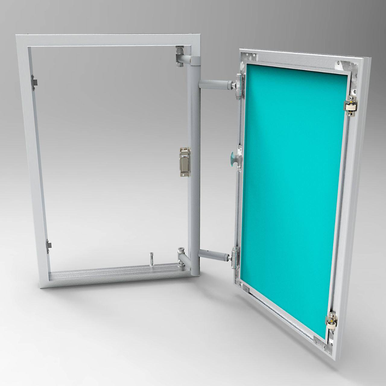 Изображение товара Люк ревизионный скрытый нажимной Revizor АКЛ алюминий 40x40 см