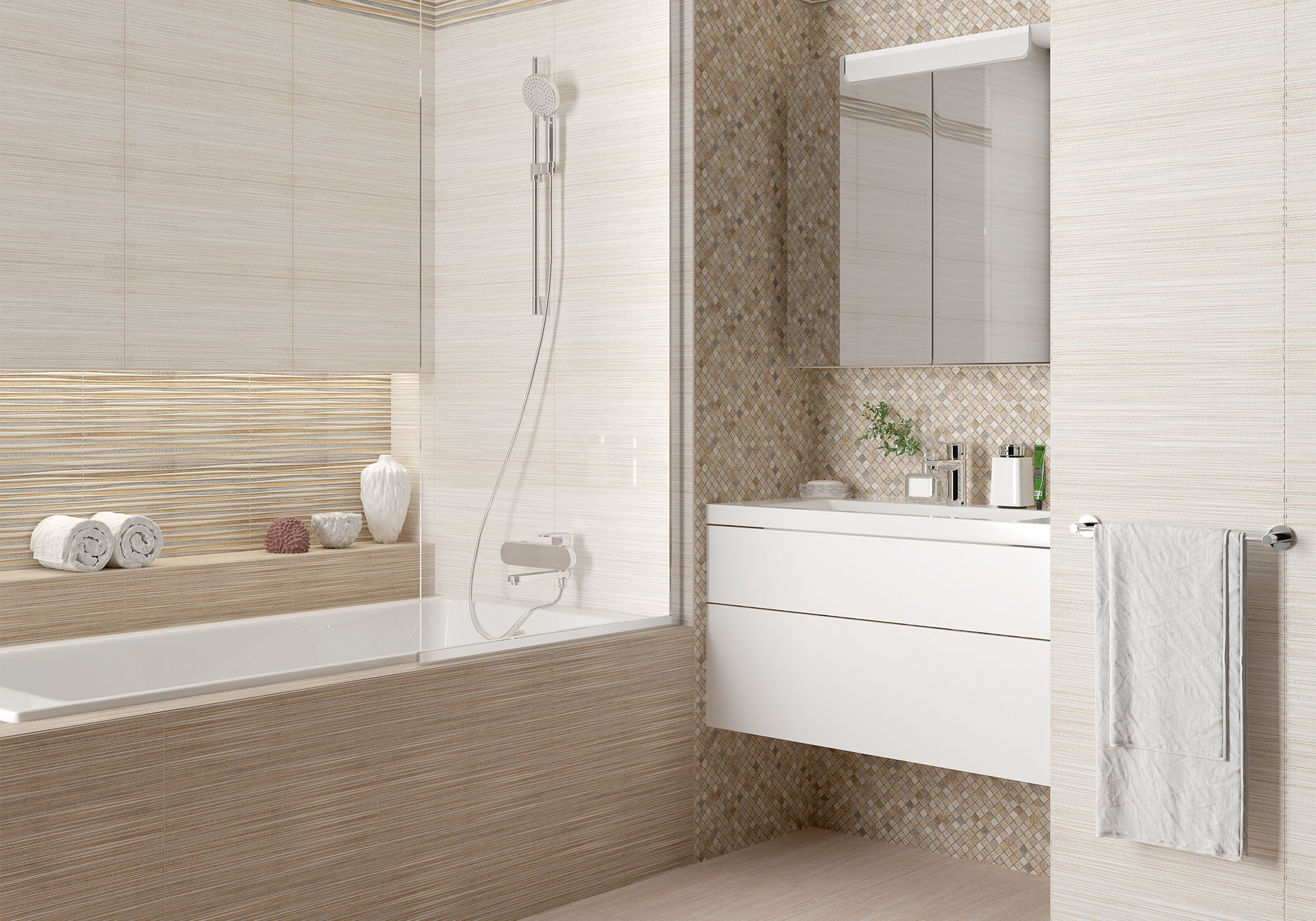 Изображение товара Плитка Alma Ceramica Lorens TWU09LRS40R гладкая, коричневая 24.3x49.4 см