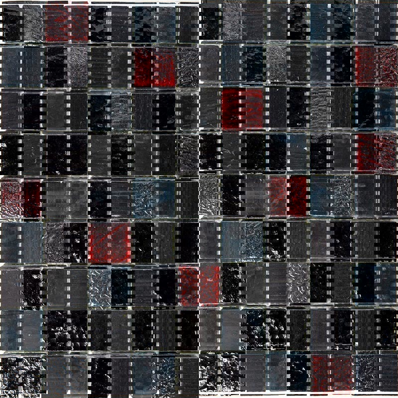 Изображение товара Декоративная мозаика Natural Inka BDA-3004-(BDA-304)-12-298x298 29.8x29.8см комбинированная цвет черный