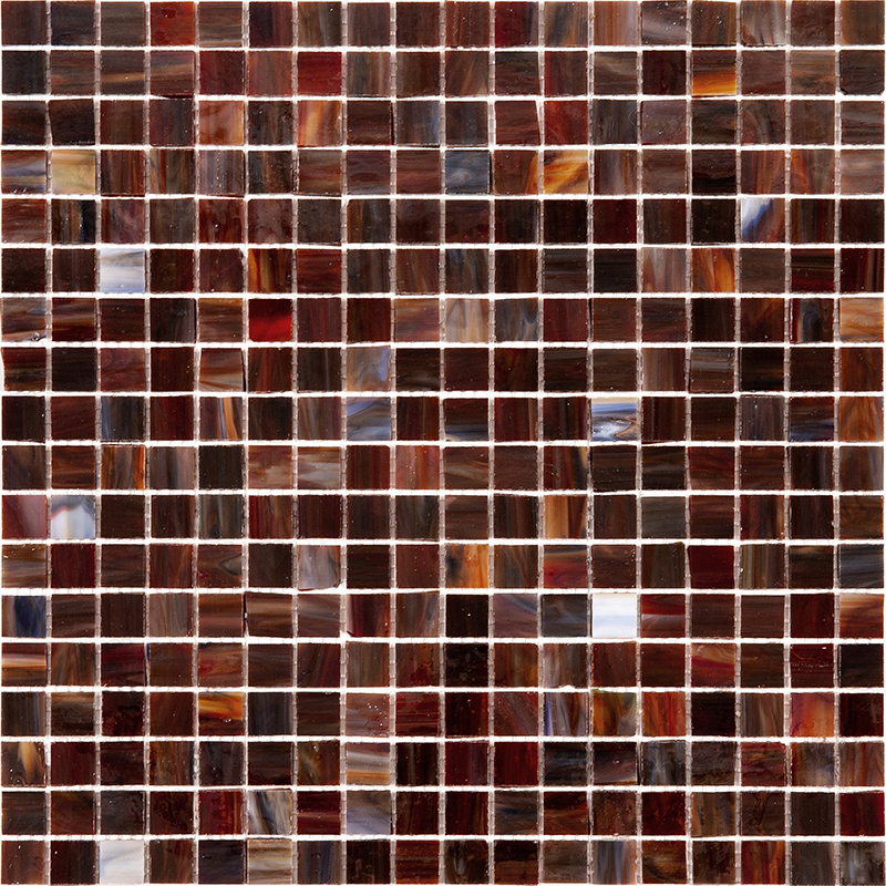 Изображение товара Декоративная стеклянная мозаика Alma Smalto 29.8x29.8 см коричневый для ванной и бассейна