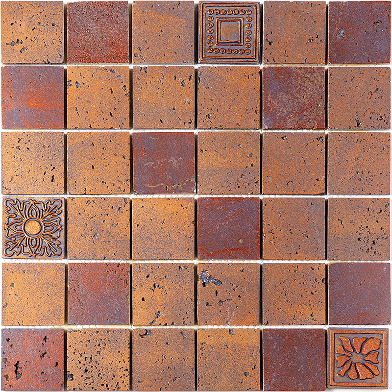 Изображение товара Декоративная мозаика Skalini Royal Bronze мрамор 30.5x30.5 см коричневая