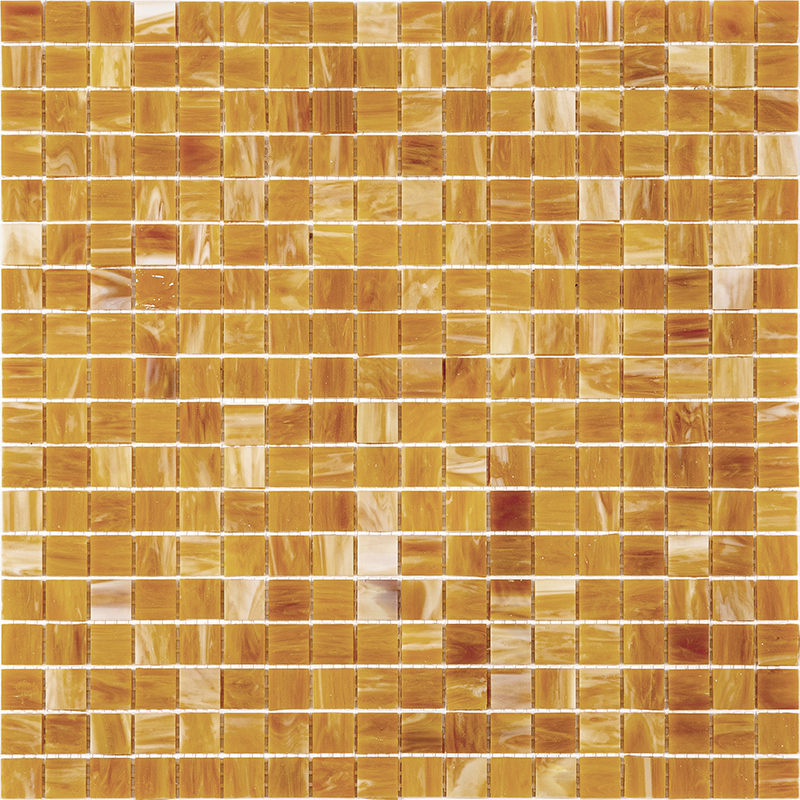 Изображение товара Декоративная стеклянная мозаика Alma Smalto SM07-22-298x298 29.8x29.8см оранжевая медная