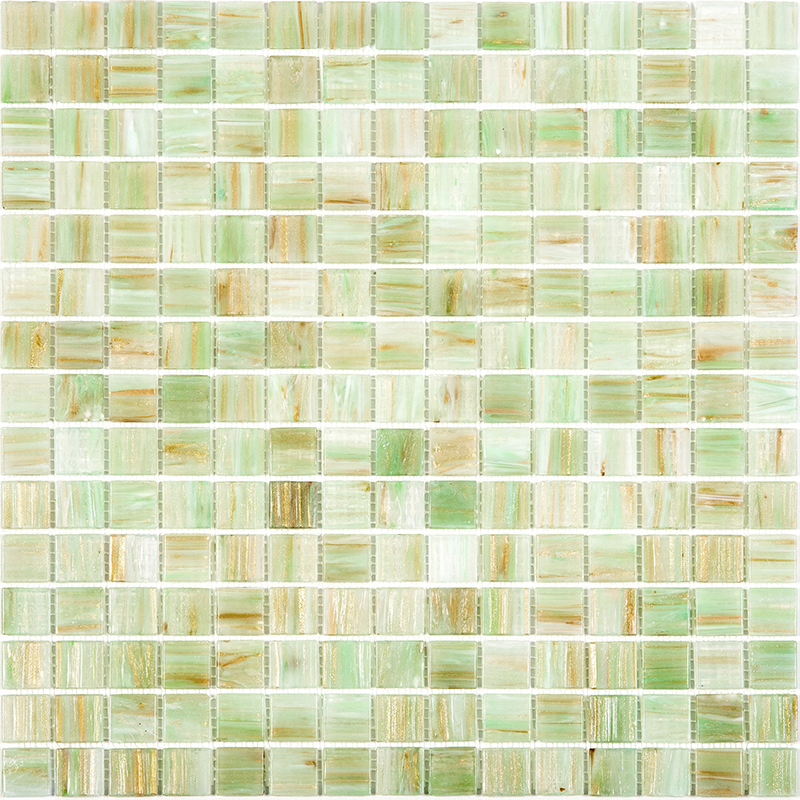 Изображение товара Декоративная стеклянная мозаика Alma StellaR 32.7x32.7 см зеленая для влажных помещений