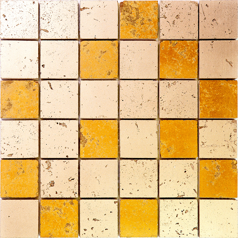 Изображение товара Декоративная мозаика Skalini Goldy GLY-3-5-305x305 30.5x30.5см травертин цвет бежевый