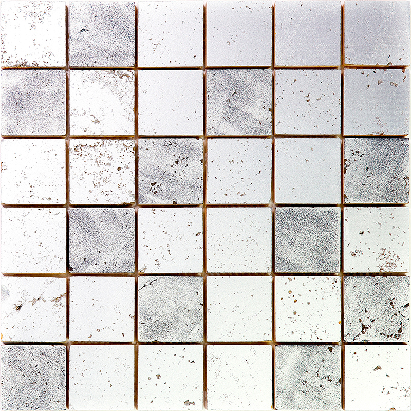 Изображение товара Декоративная мозаика Skalini Platinum PLT-3-5 30.5x30.5 см травертин серый