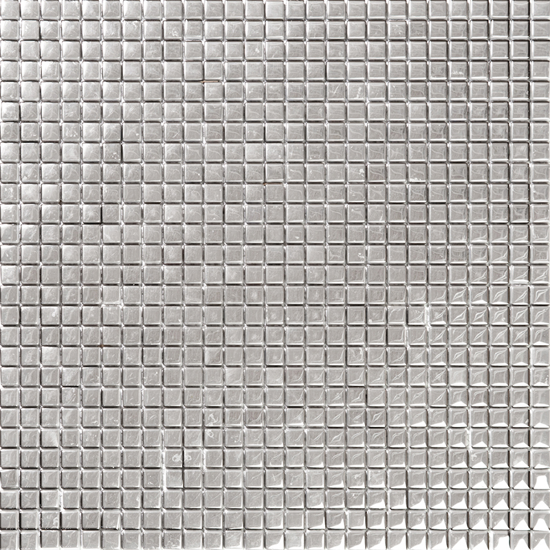 Изображение товара Декоративная стеклянная мозаика Vidromar Liquid Metal VLM-04-Mercury 30x30 см