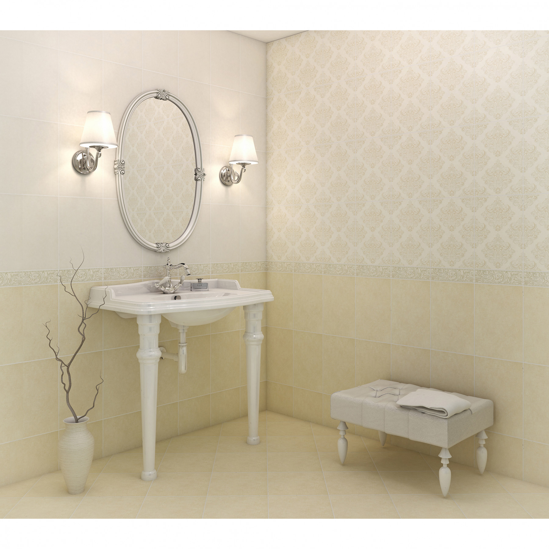 Изображение товара Плитка настенная Global Tile Adele 9AL0001M 40x27 см бежевый