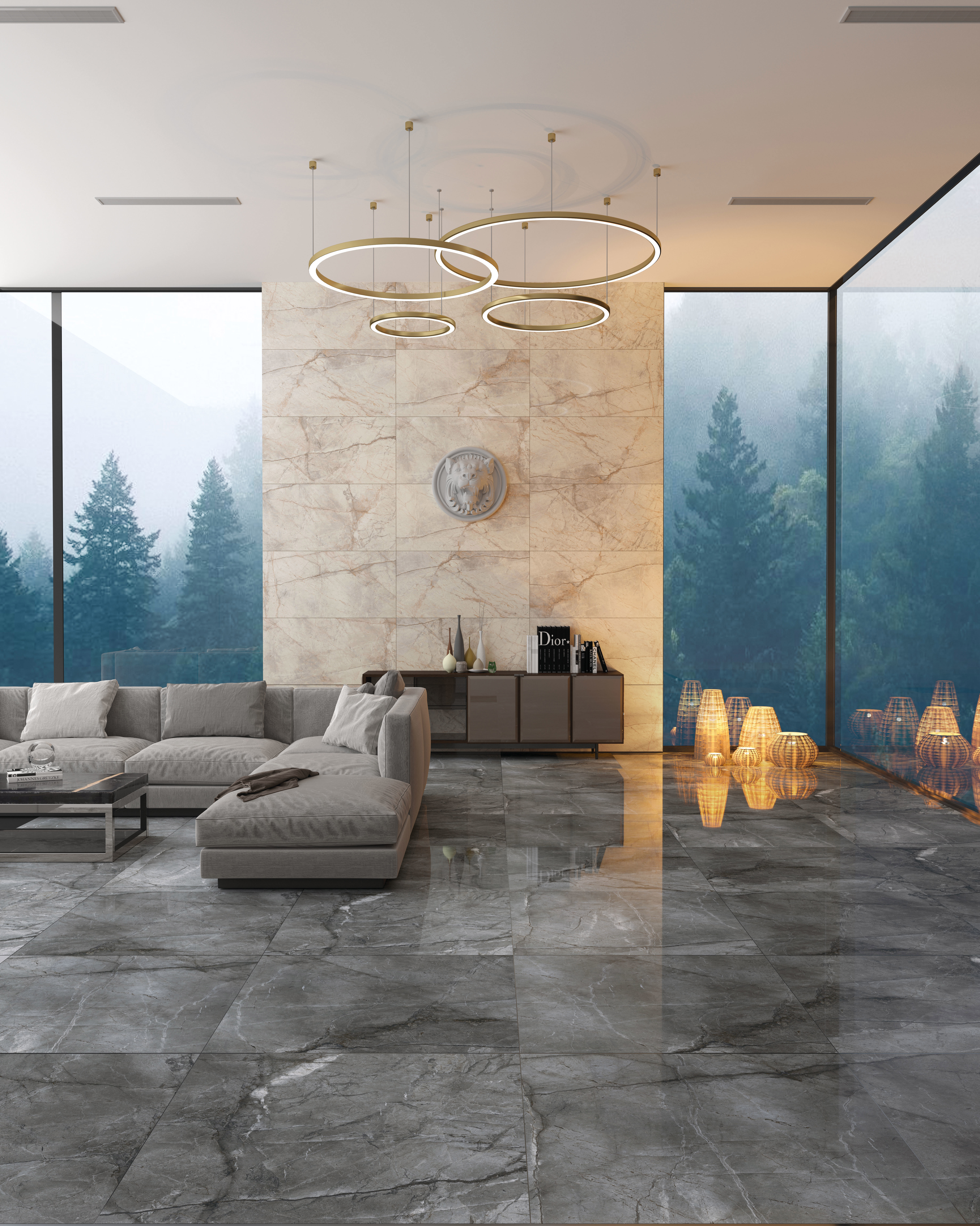 Изображение товара Керамогранит Bien Root Silver Rec Full Lap 60x120x0.9 см 1.44 м², цена за упаковку