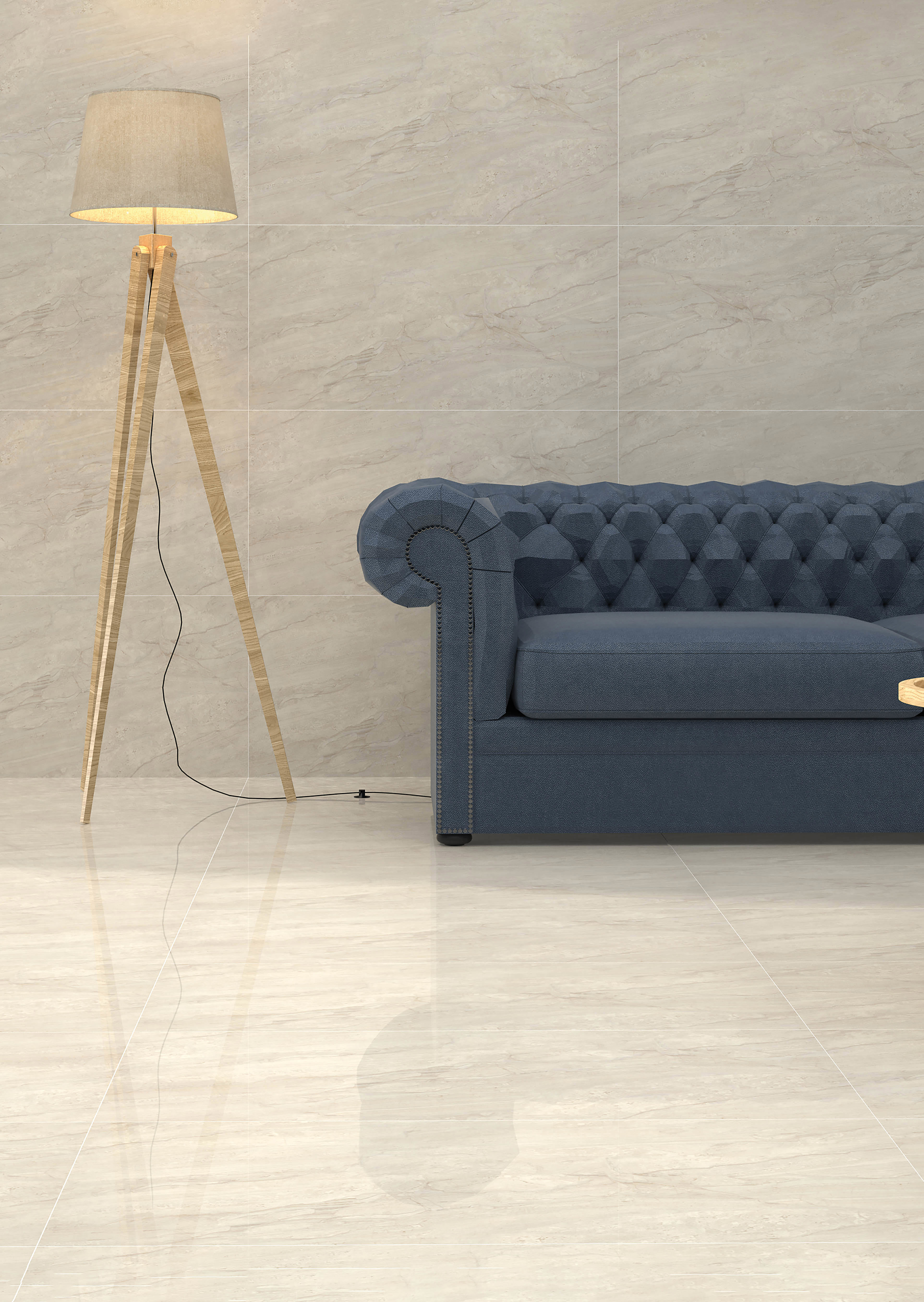 Изображение товара Керамогранит Bien Daino Lienzo Beige 60x120 см для пола