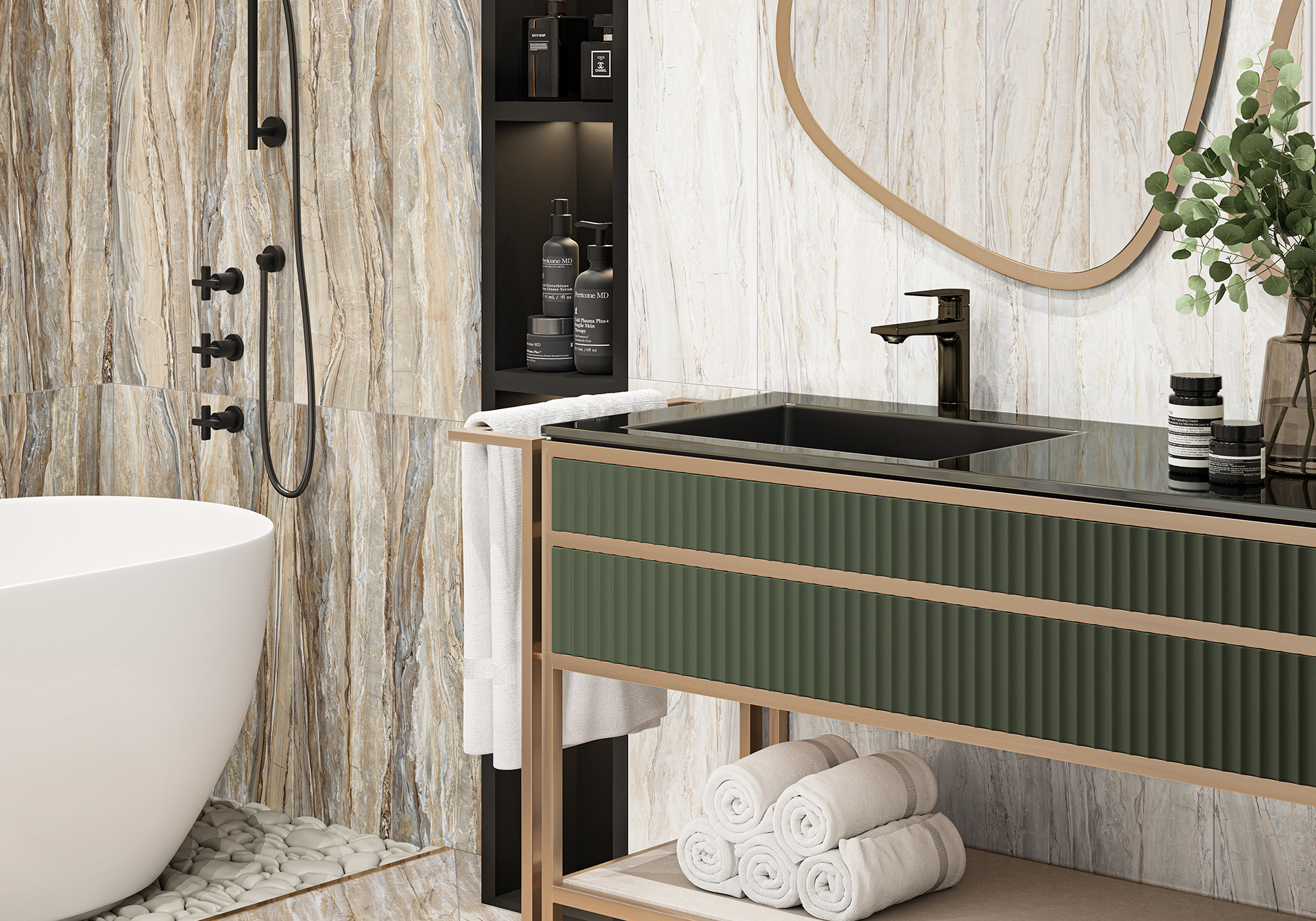 Изображение товара Керамогранит напольный DELACORA 410x410 мм Interni Beige Colorstone