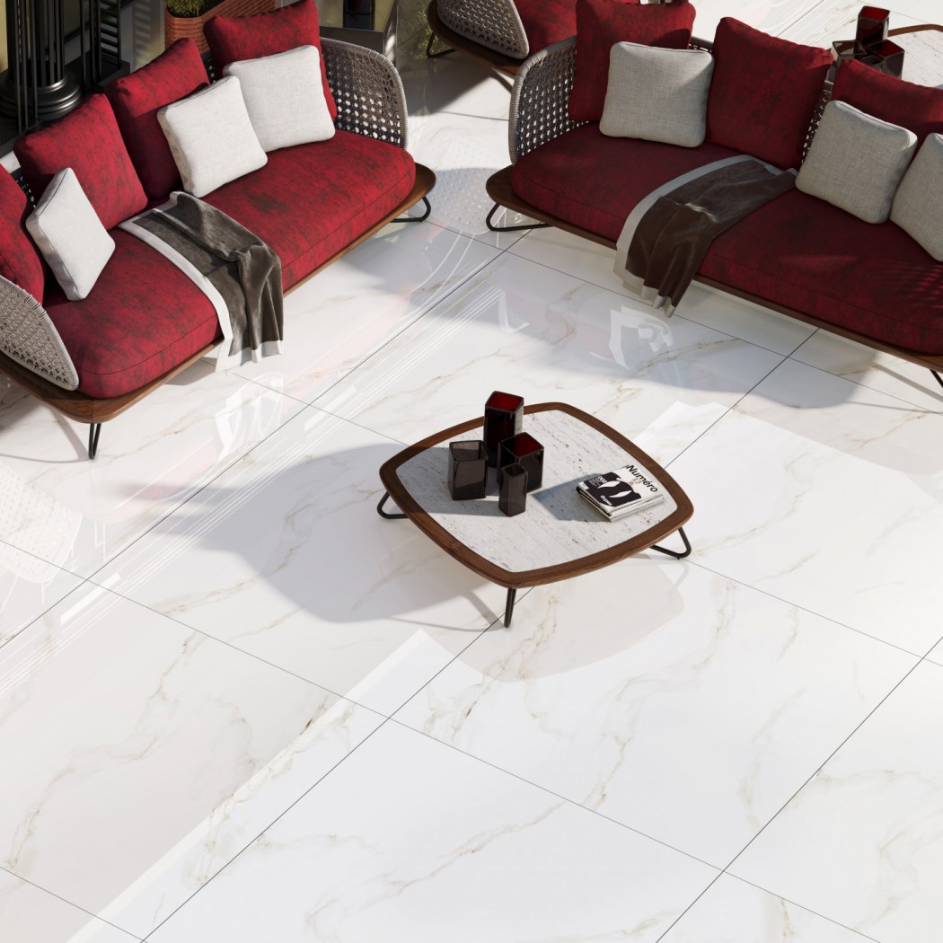 Изображение товара Керамогранит Pars Tile Fonix полированный 60x120 см белый