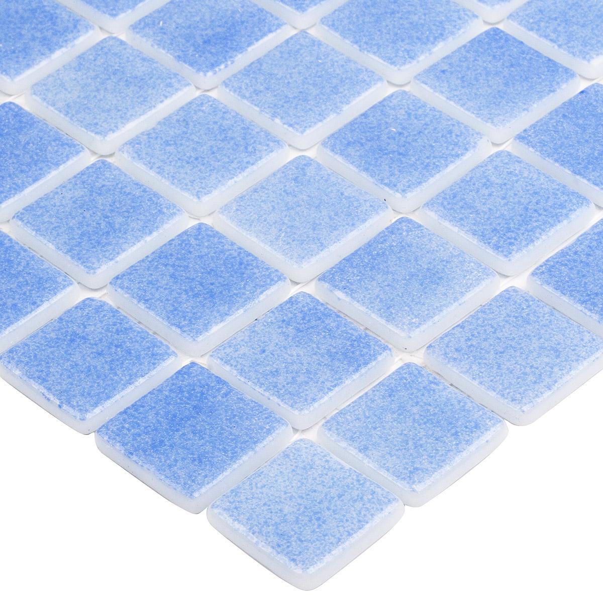 Изображение товара Мозаика Vidrepur Colors № 110 31.7х31.7см голубой глянцевый Испания