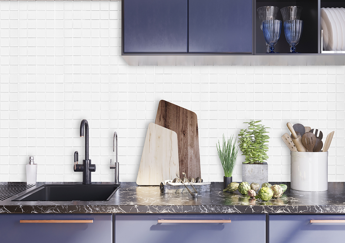 Изображение товара Мозаика керамическая Starmosaic White Matt WB31000 керамическая 30.6x30.6x6см цвет белый