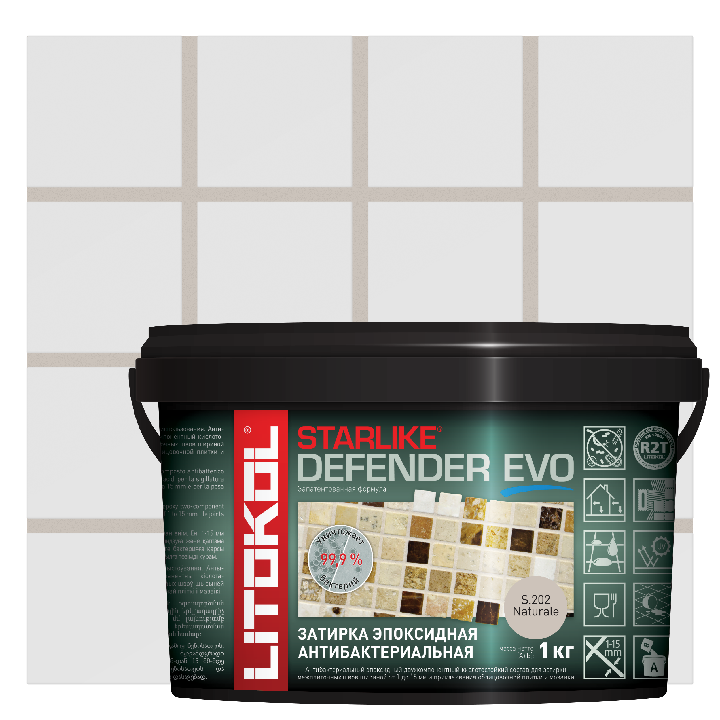 Изображение товара Эпоксидная затирка Litokol Starlike Defender Evo S.202 бежевый 1 кг