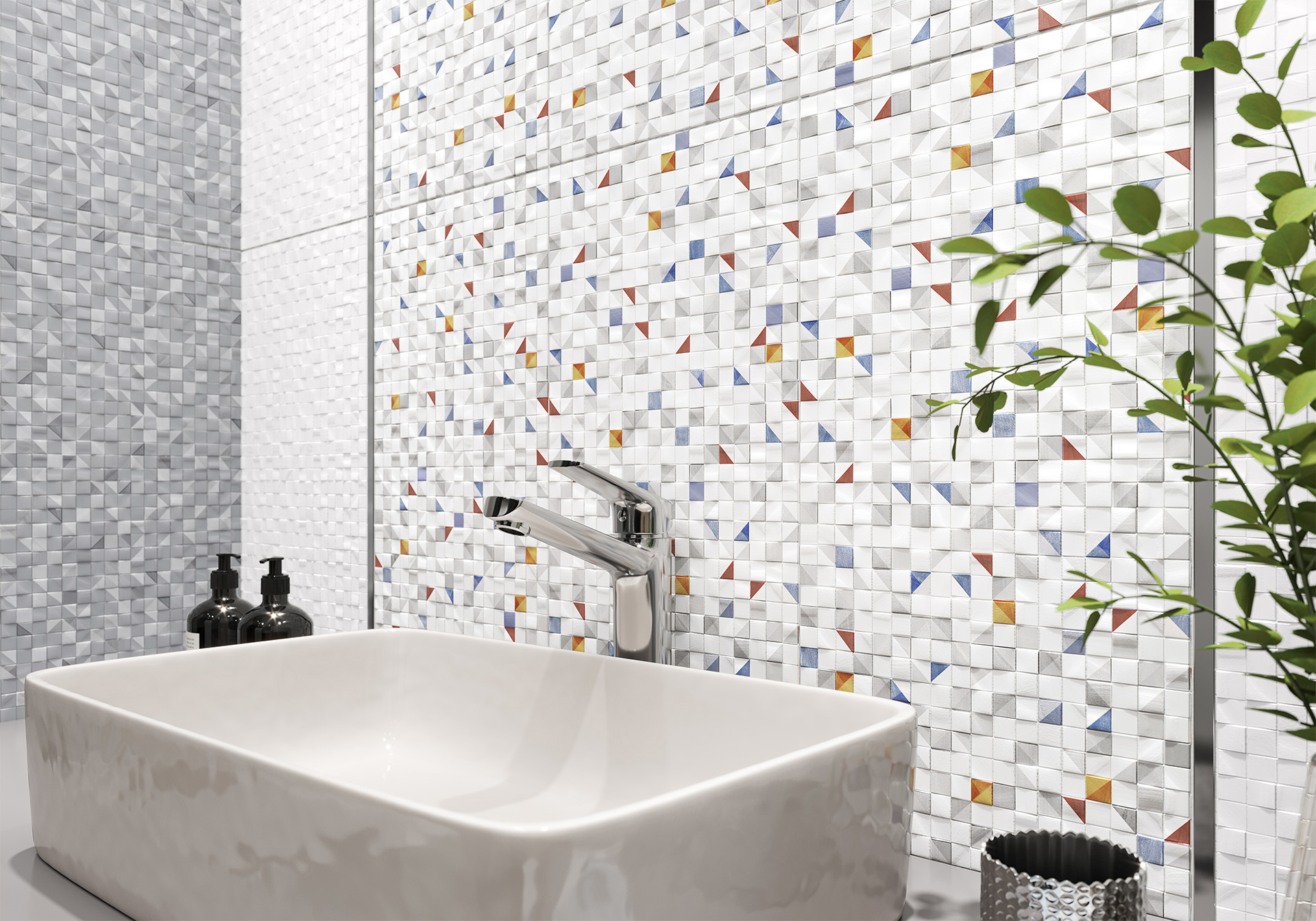 Изображение товара Плитка altacera WT9NPL00 249x500мм белый глянец эффектный рельеф