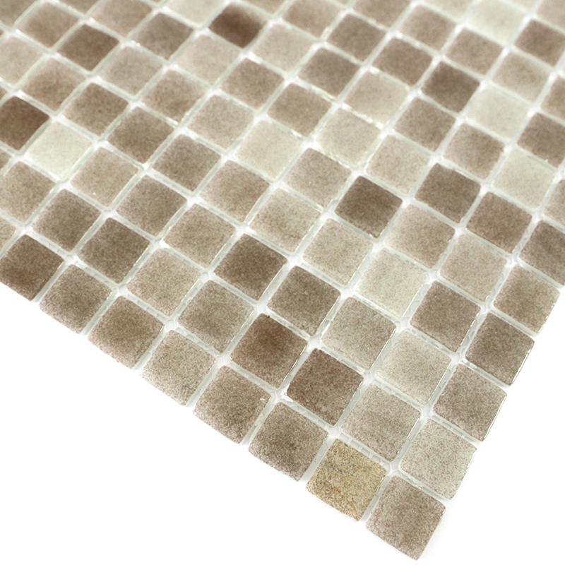 Изображение товара Декоративная стеклянная мозаика NATURAL 31.5х31.5 см бежевый эффект кракле и металлизация