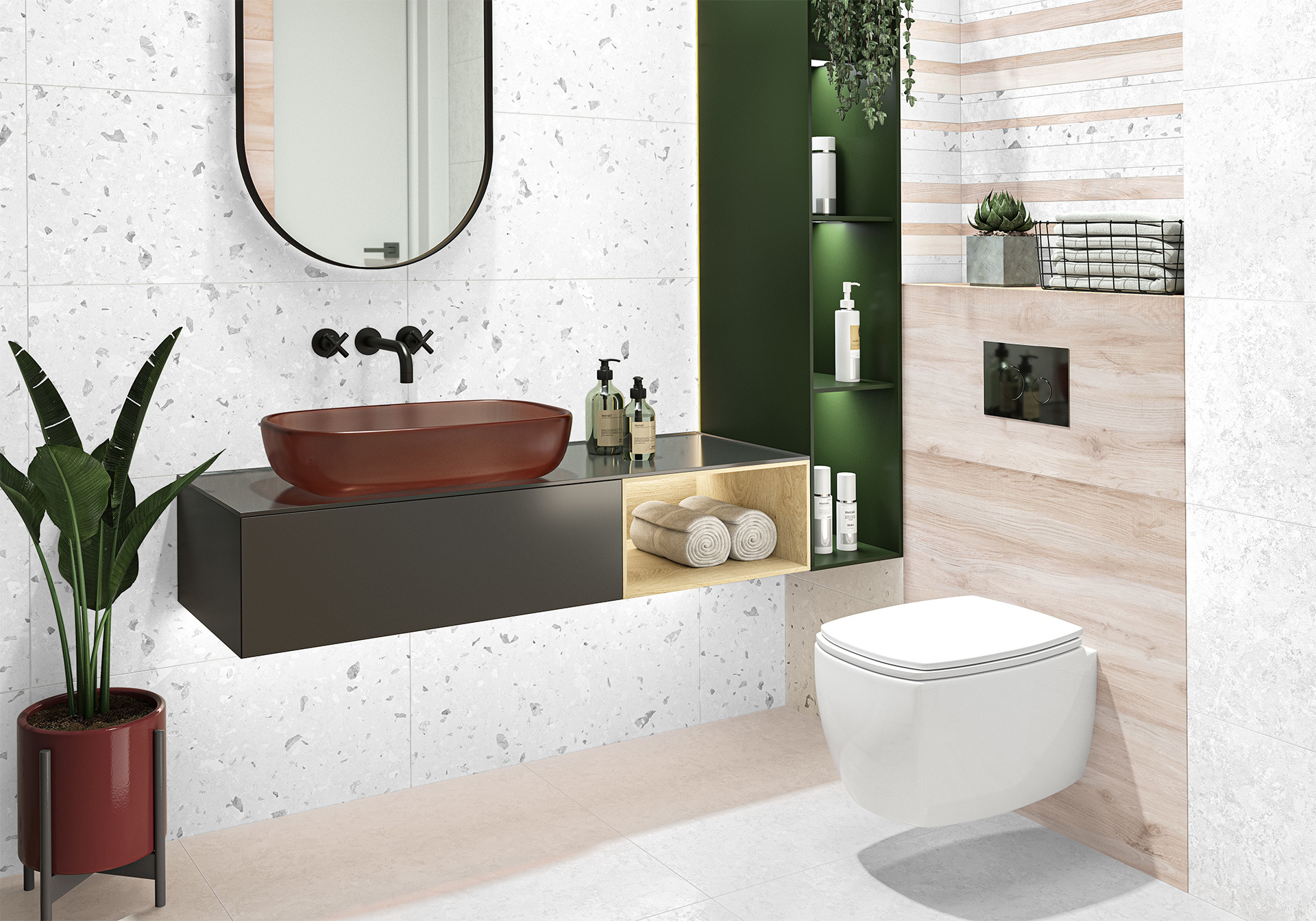 Изображение товара Плитка NEW TREND WT36PLY15 30x60 см, светло-серая, современная дизайн коллекции Play