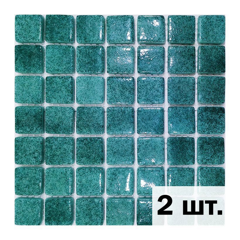 Изображение товара Мозаика смальта АРТ СМ1002-АРТ001045 чип 21x21 цвет бирюзовый