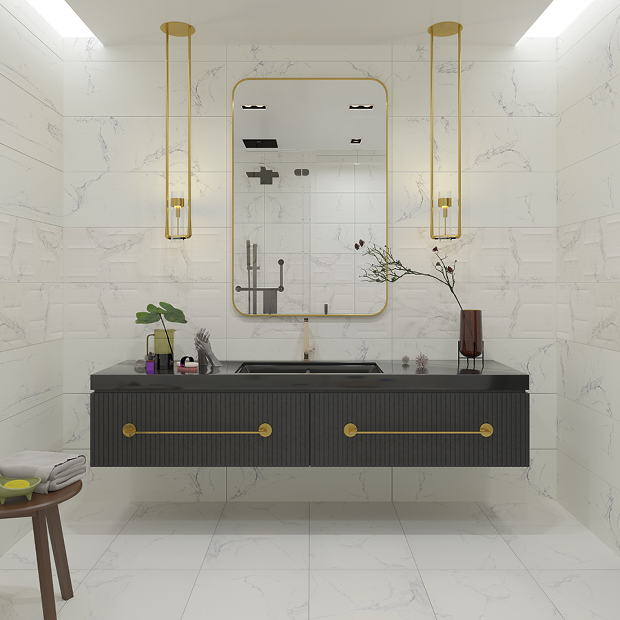 Изображение товара Керамогранит BIEN Adonis Matte White Rec 60x60 8.5 мм для внутренней и наружной облицовки