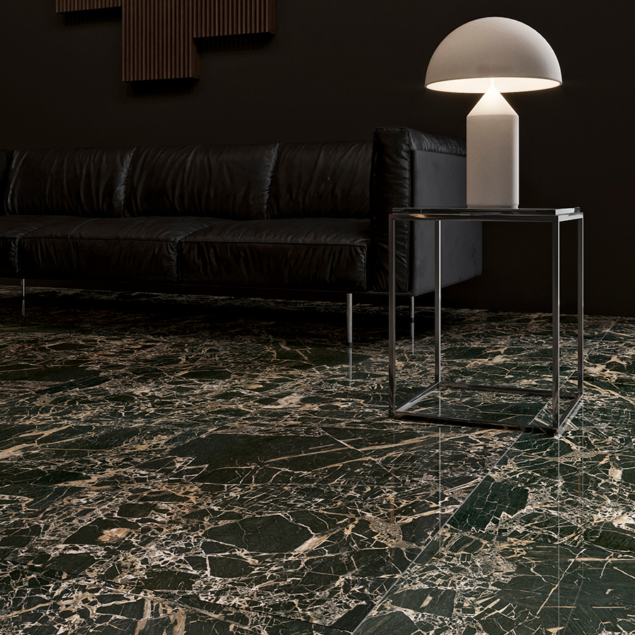 Изображение товара Керамогранит BIEN Tiger Black Rec Full Lap 60x60 см для пола и стен