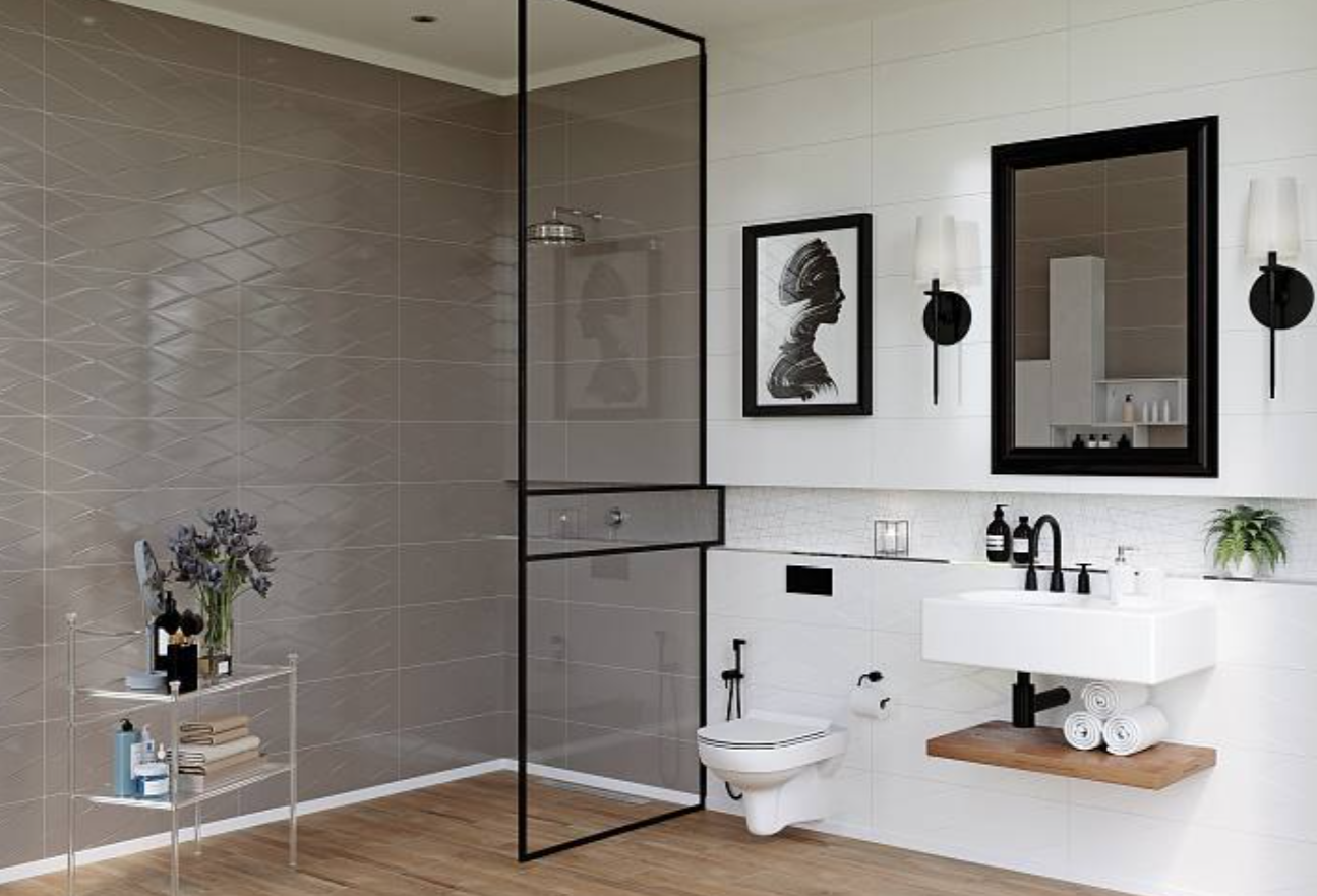 Изображение товара Настенная керамическая плитка Cersanit Vegas 25x75 белая для интерьера