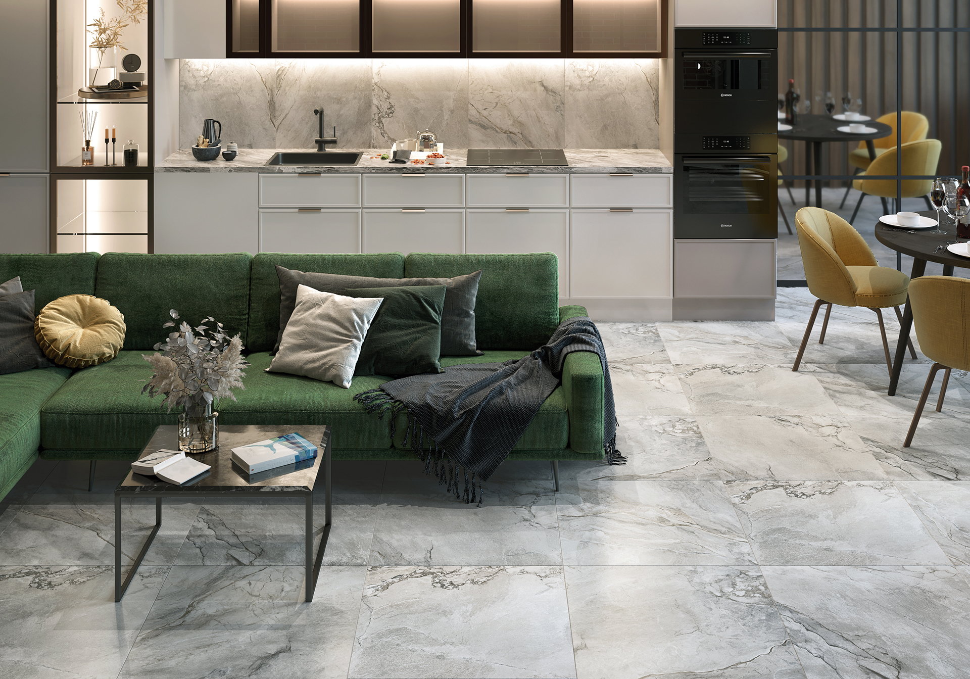 Изображение товара Плитка Alma ceramica GFA57VLC70L 57x57см 1.62 м² цвет серый, цена за упаковку