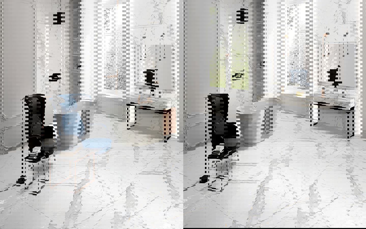 Изображение товара Керамогранит Primavera NR201 60x120 см белый для пола и стен Индия