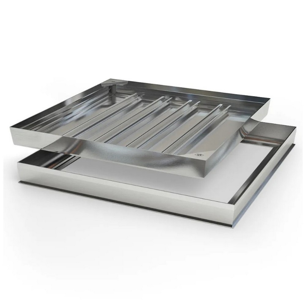 Изображение товара Люк ревизионный Хаммер ХП-300x300 алюминий с уплотнителем и бобышками