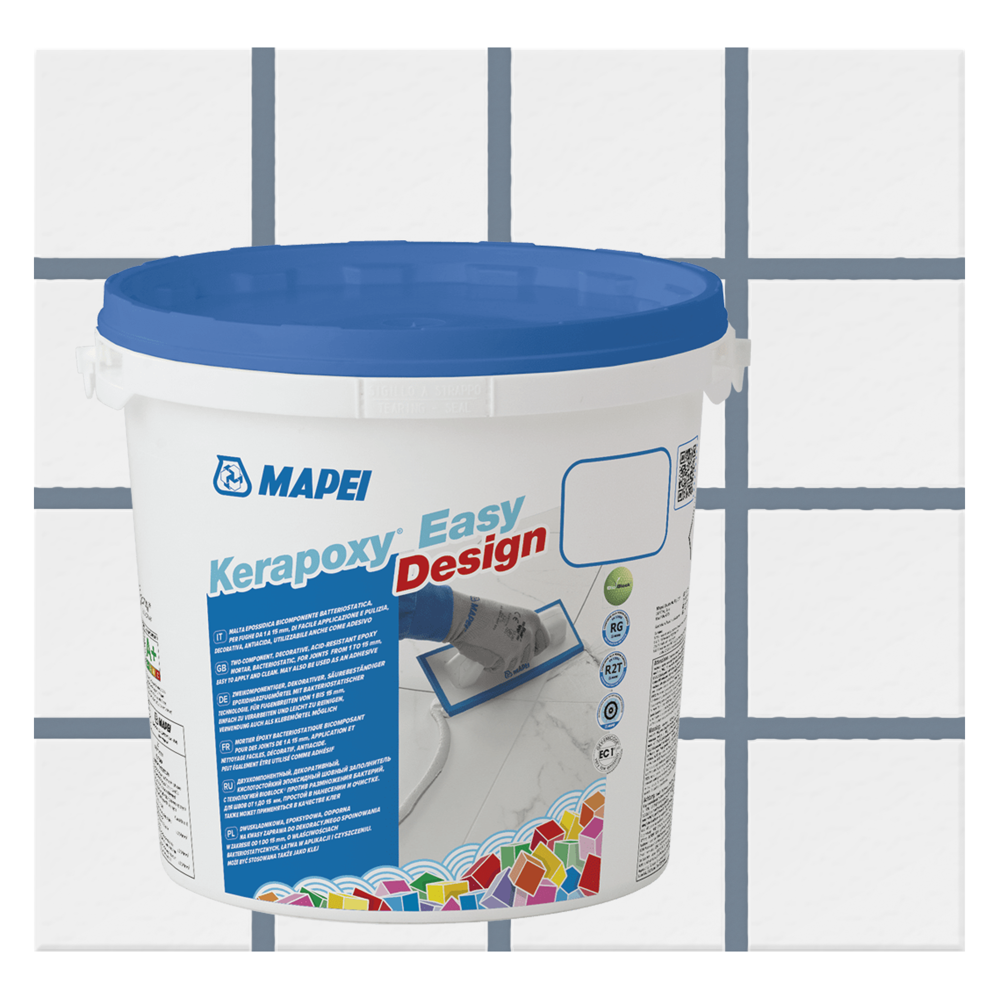 Изображение товара Эпоксидная затирка Mapei Kerapoxy Easy Design 125 Серый замок 3 кг