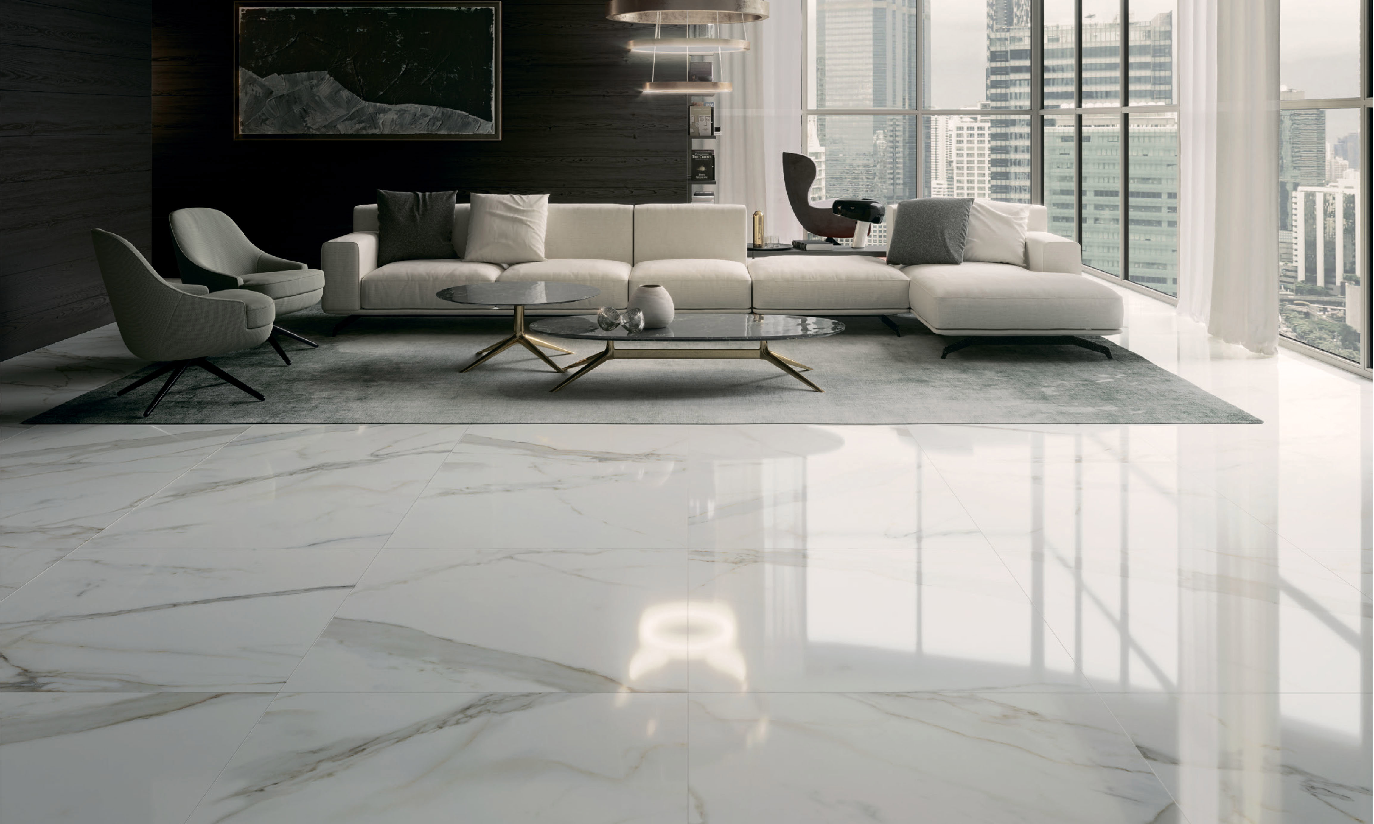 Изображение товара Керамогранит Cerocuarenta 9454 120x60см 1.44 м² цвет золотистый, цена за упаковку