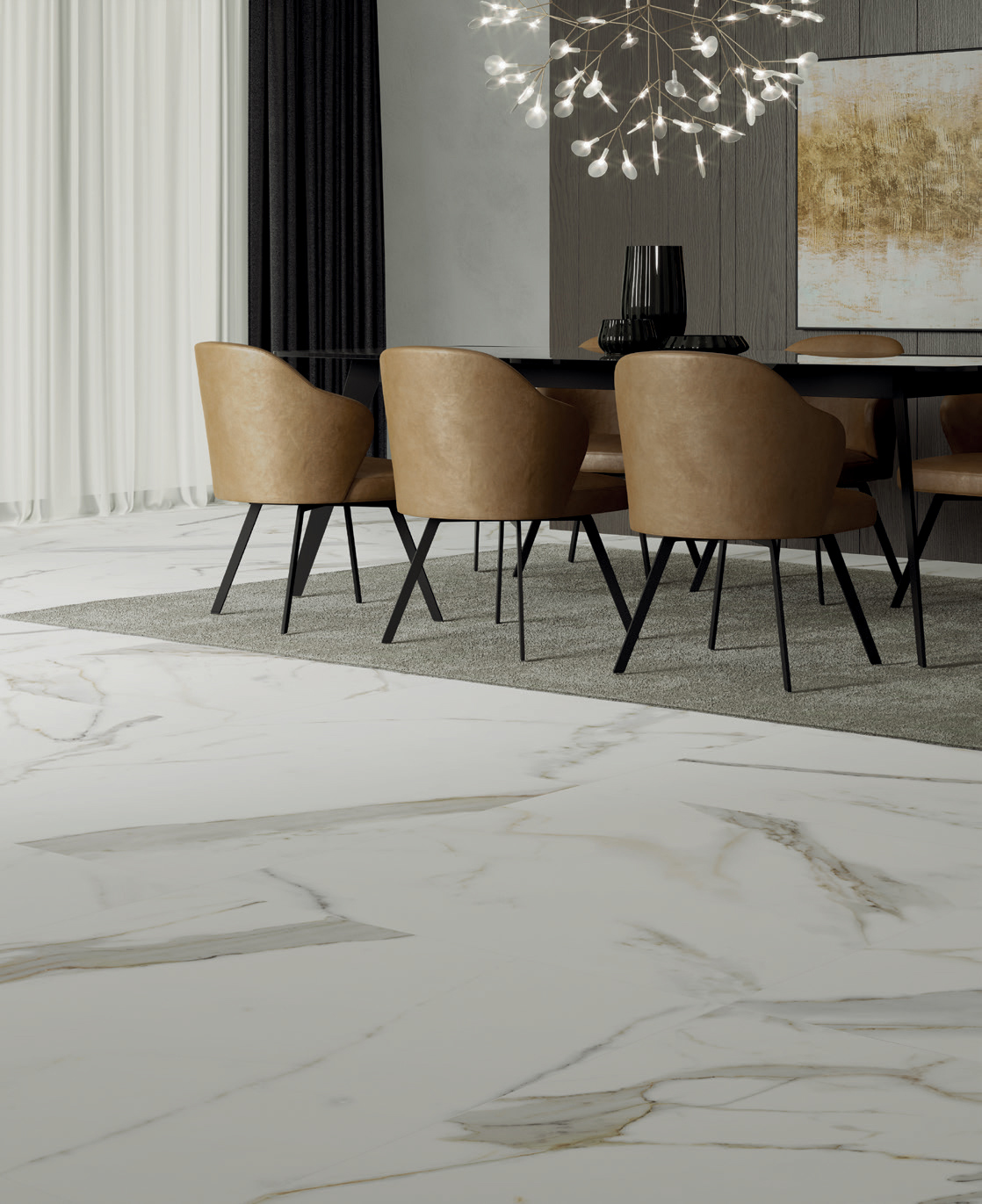 Изображение товара Керамогранит Cerocuarenta 9693 120x60см 1.44 м² цвет золотистый, цена за упаковку