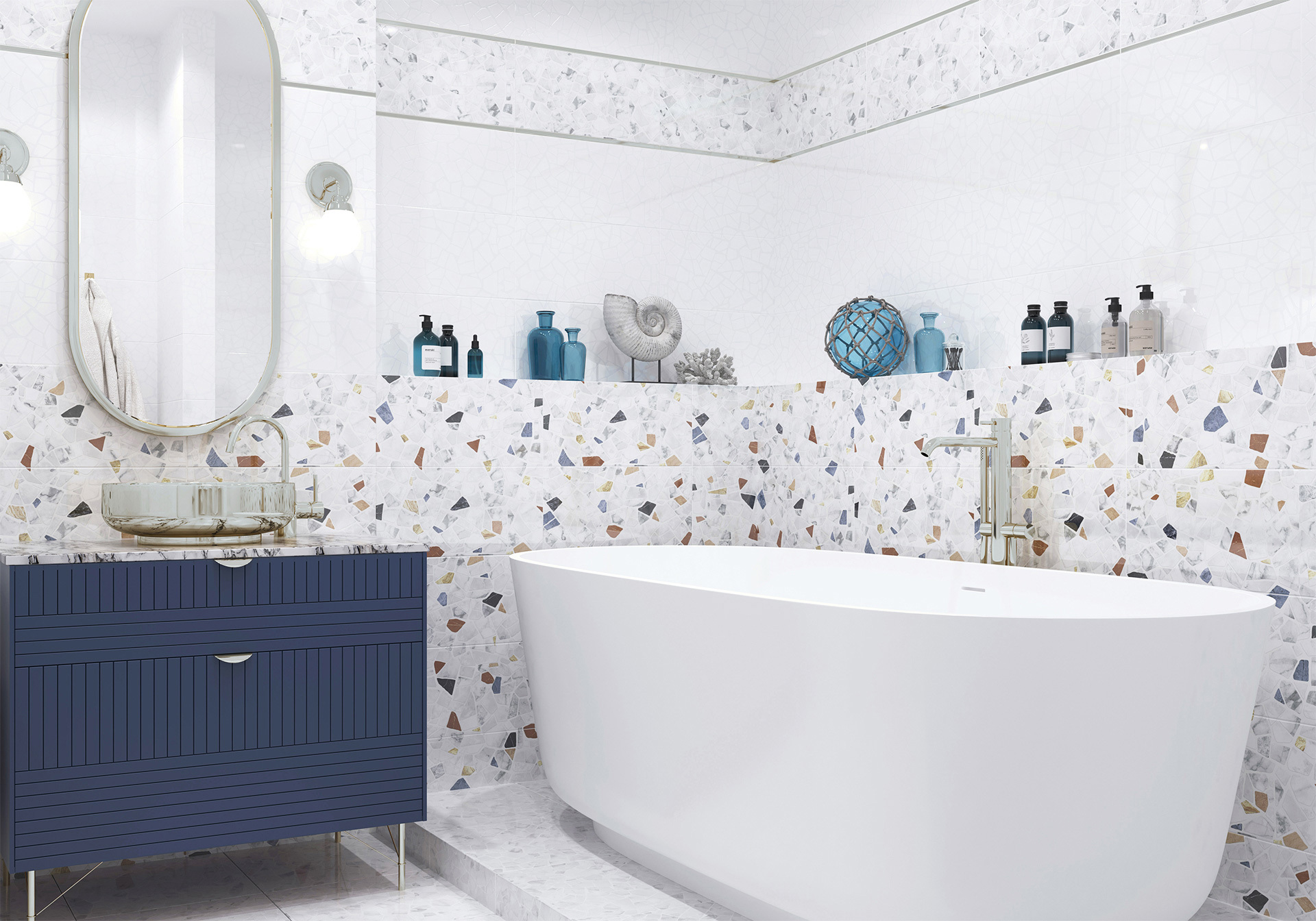 Изображение товара Керамогранит Altacera FT3SML25 41x41 см белый для внутренней и наружной отделки