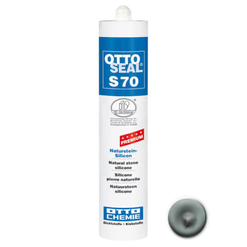 Изображение товара Нейтральный силиконовый герметик для камня и мрамора Otto Chemie 310мл серо-голубой структурированный