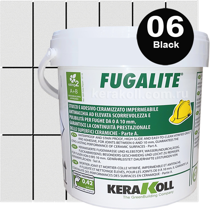 Изображение товара Затирка эпоксидная Kerakoll Fugalite Черная 3 кг