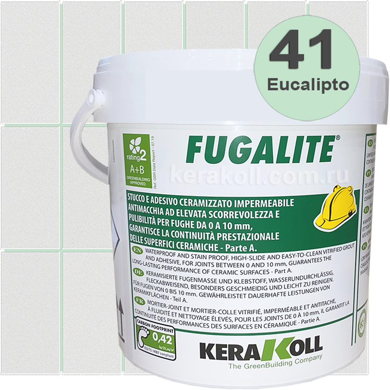Изображение товара Эпоксидная затирка Kerakoll Fugalite 41 Eucalipto 3 кг для внутренних работ