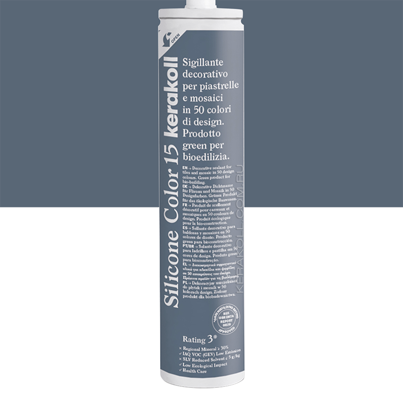 Изображение товара Герметик KERAKOLL SILICONE COLOR 15 пастельно-синий 310мл для межшовных работ