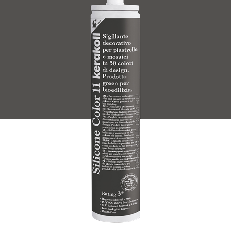 Изображение товара Герметик KERAKOLL SILICONE COLOR 11 Графит 310мл