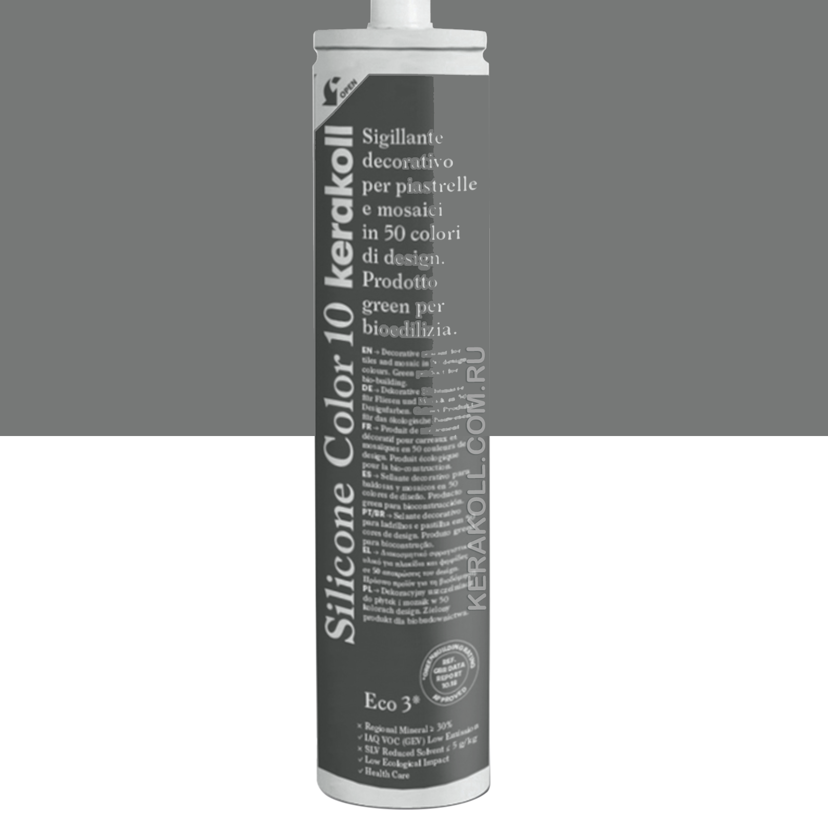 Изображение товара Герметик KERAKOLL SILICONE COLOR 10 Антрацит 310мл