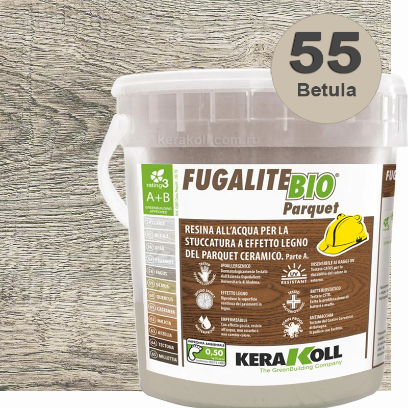 Изображение товара Затирка эпоксидная Kerakoll Fugalite BIO Parquet Цвет 55 Betula 3 кг Изображение товара Затирка эпоксидная Kerakoll Fugalite BIO Parquet Цвет 55 Betula 3 кг