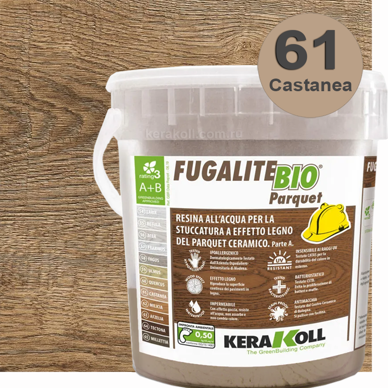 Изображение товара Эпоксидная затирка Kerakoll Fugalite BIO Parquet 3 кг для внутреннего использования