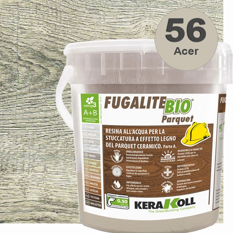 Изображение товара Затирка эпоксидная Kerakoll Fugalite BIO Parquet 3 кг Серо-бежевый