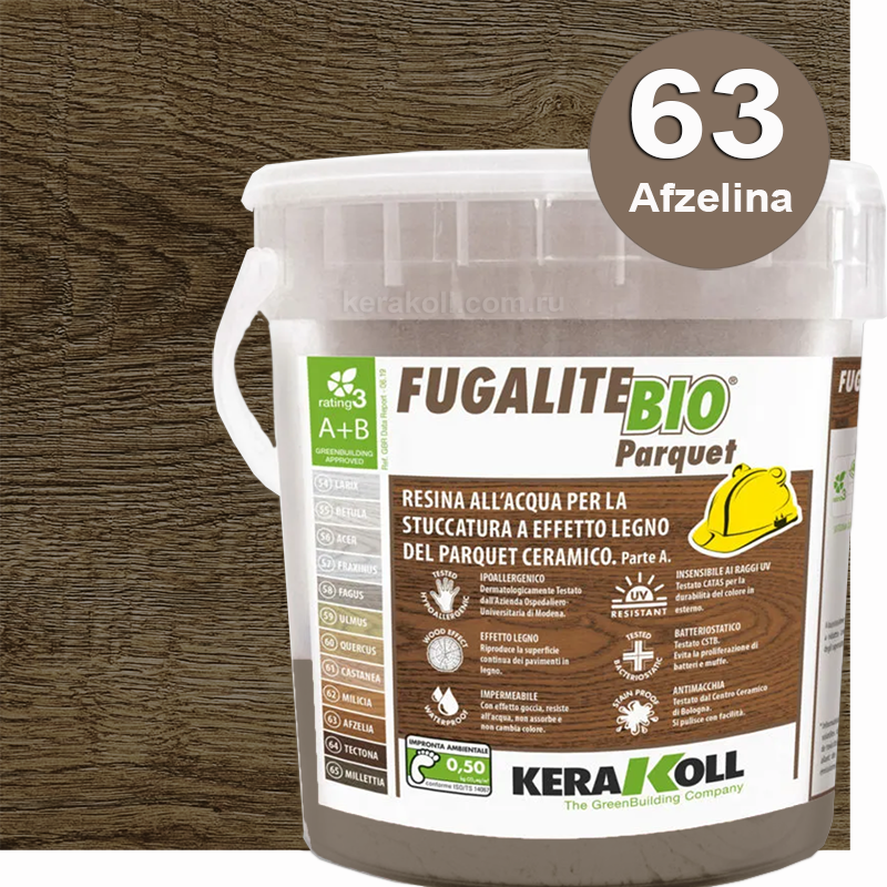 Изображение товара Эпоксидная затирка Kerakoll Fugalite BIO Parquet 3 кг коричневая