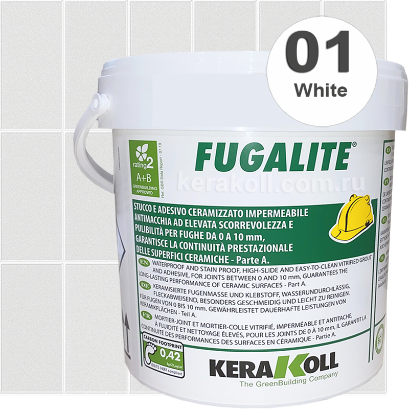 Изображение товара Затирка эпоксидная Kerakoll Fugalite Цвет 01 White 3 кг