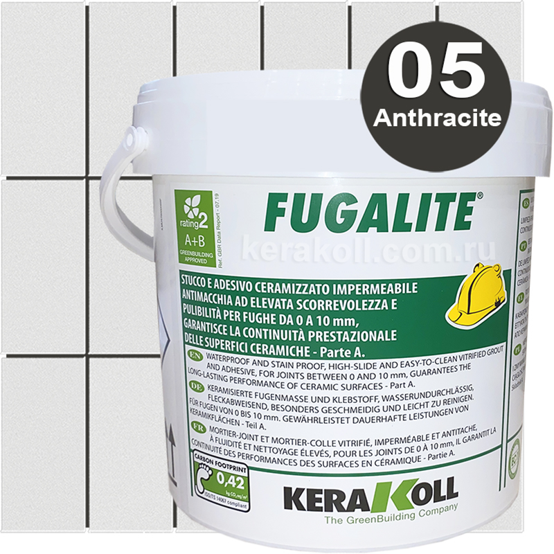 Изображение товара Затирка эпоксидная Kerakoll Fugalite Цвет 05 Anthracite 3 кг