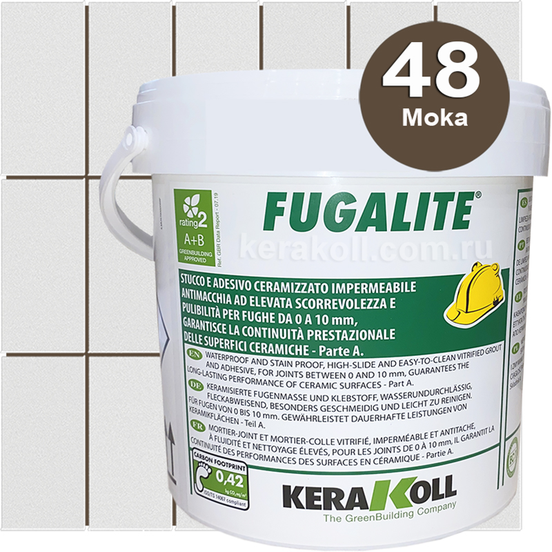 Изображение товара Затирка эпоксидная Kerakoll Fugalite Цвет 48 Кофейный 3 кг