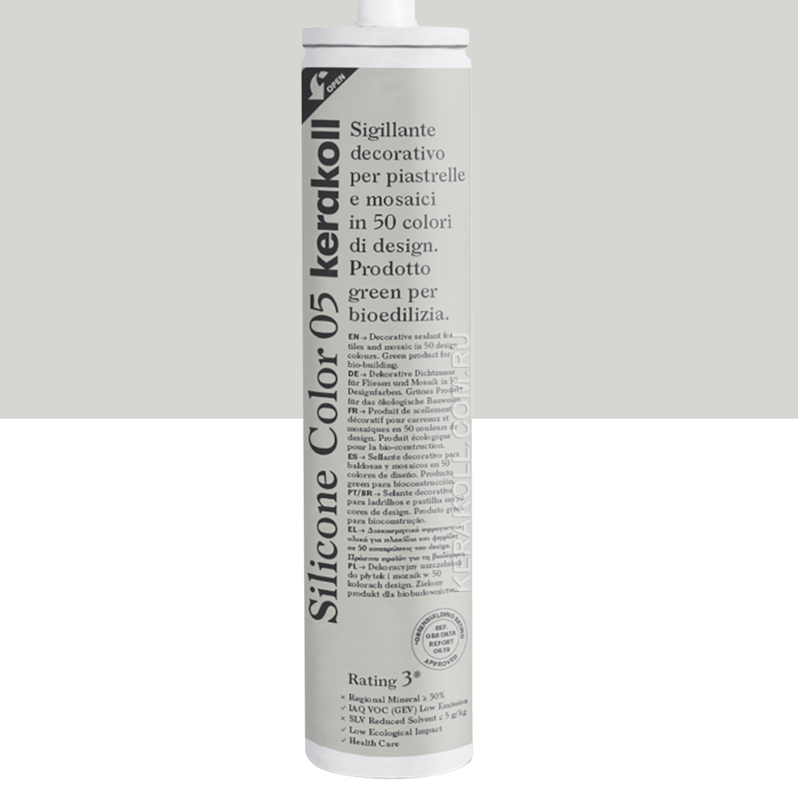 Изображение товара Герметик KERAKOLL SILICONE COLOR 05 Пепельный 310мл